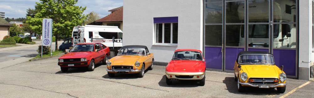 Oldtimer bei der Garage Meier in Langethal
